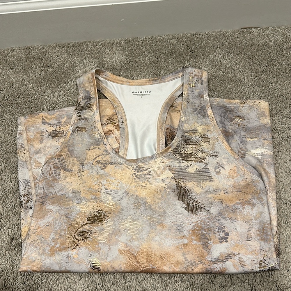Athlete shimmer tank